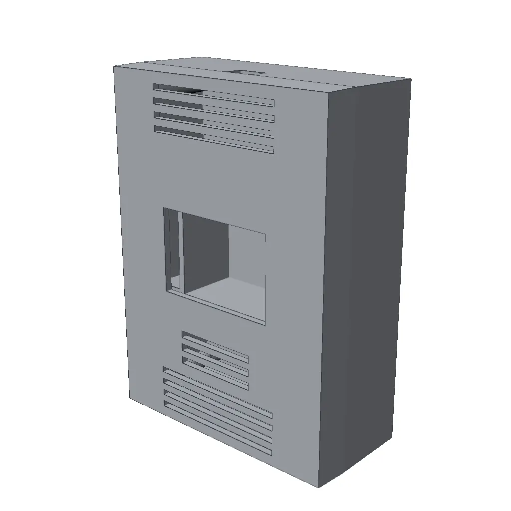 CAD render of the generated Indoor air-quality monitor