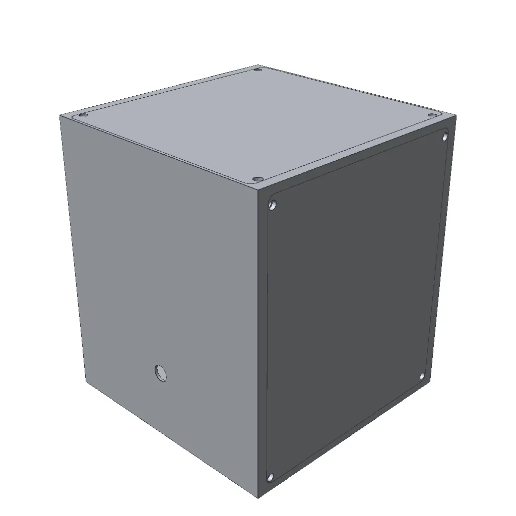 CAD render of the generated 1U CubeSat structure