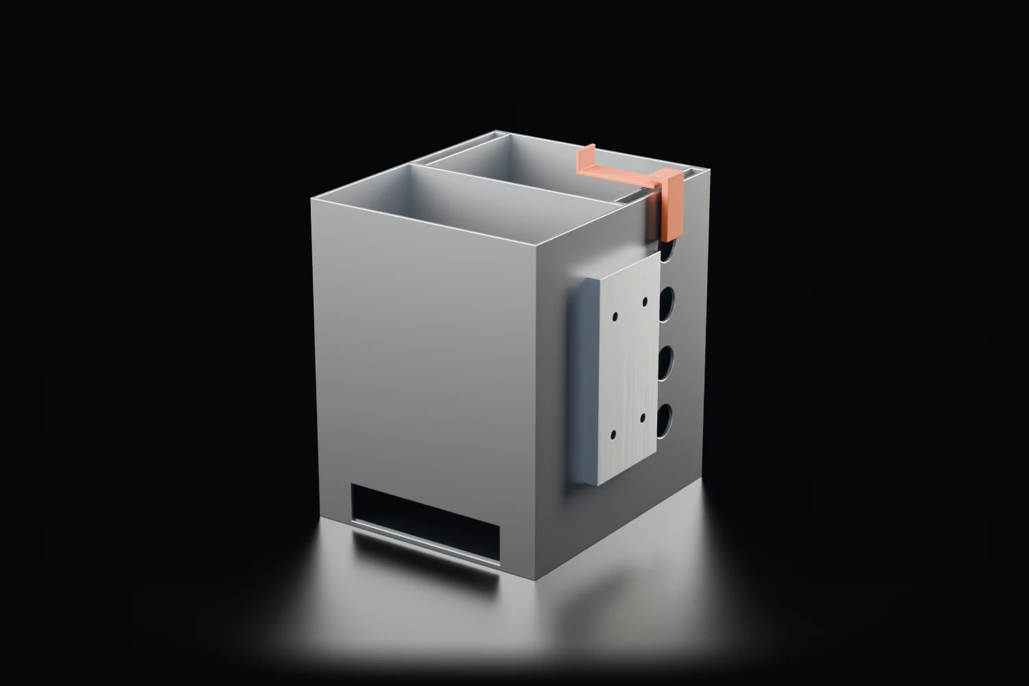 Final render of the Humanoid torso battery and compute bay