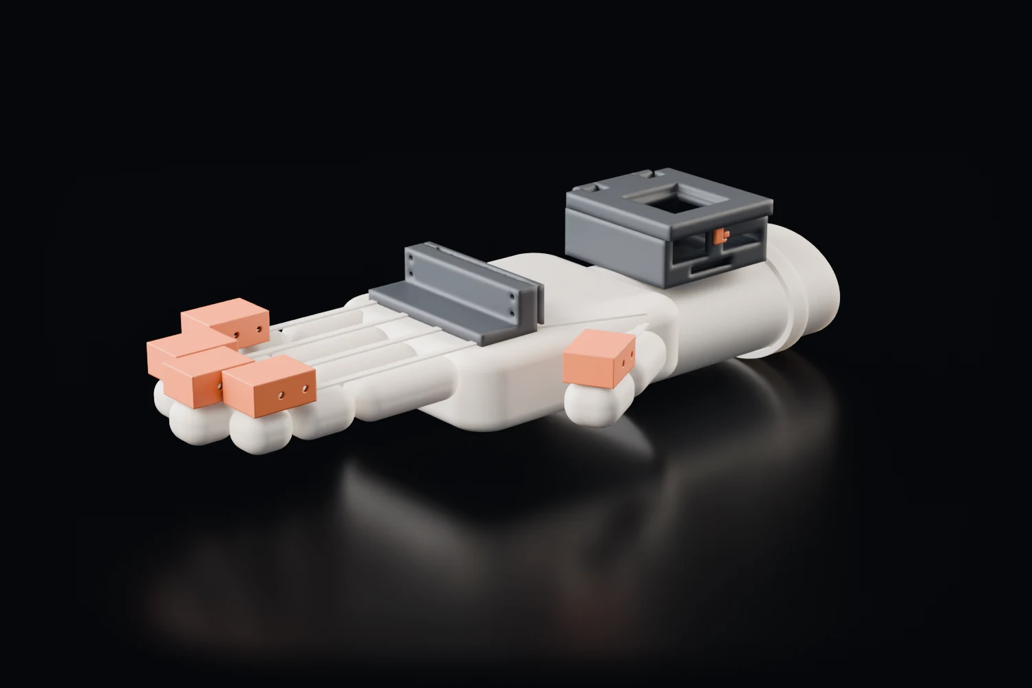 Final render of the Stretchable-conductor glove demo