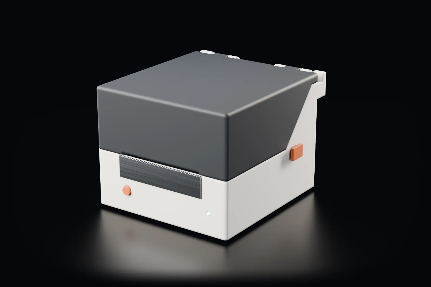 Final render of the Desktop label printer